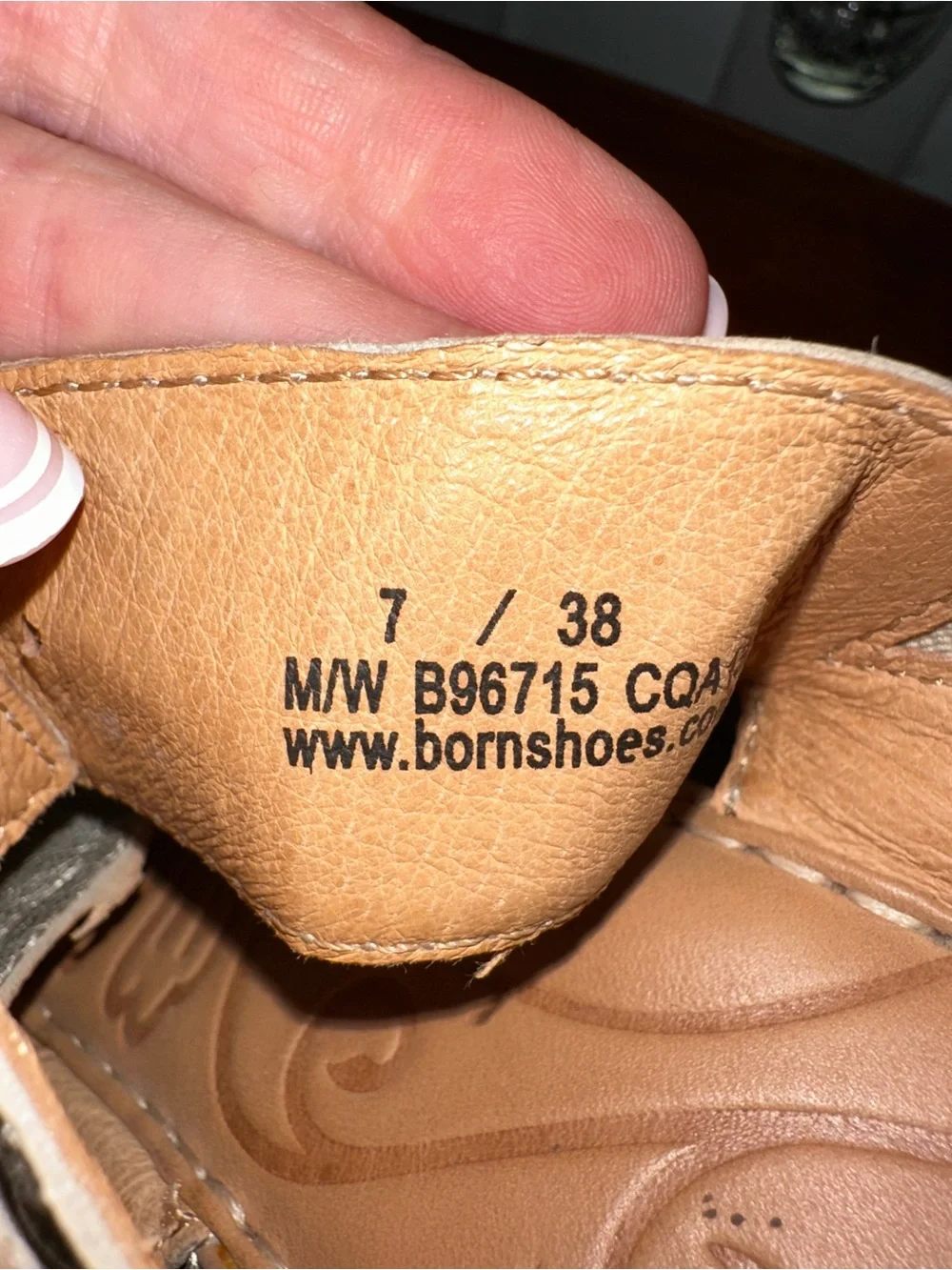 Born Metallic Cork Wedge Sandals for Women